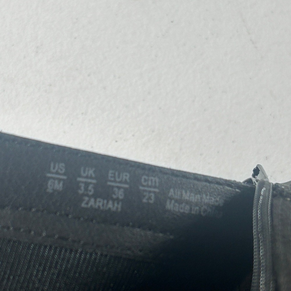 LifeStride Velocity 2.0 Black Wedge Ankle Boots Zipper Strappy Heel Size 6 - Picture 10 of 10